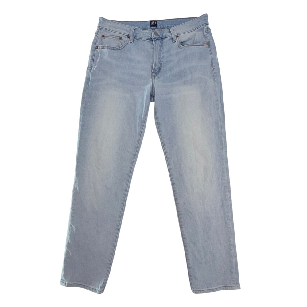 Gap Best Girlfriend Jeans‎ Womens 28 Light Blue Stretch Denim Slim